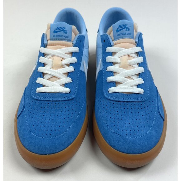 Nike SB Heritage Vulc Mens Coast White Psychic Blue Shoes Sneakers CD5010-401 - Picture 4 of 11